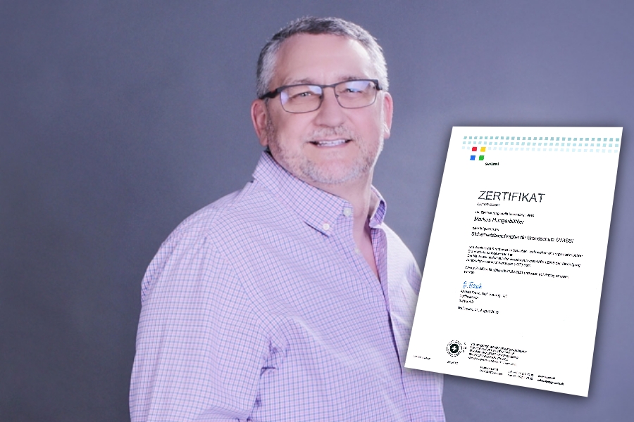 Markus Hungerbühler erhält Folgezertifizierung